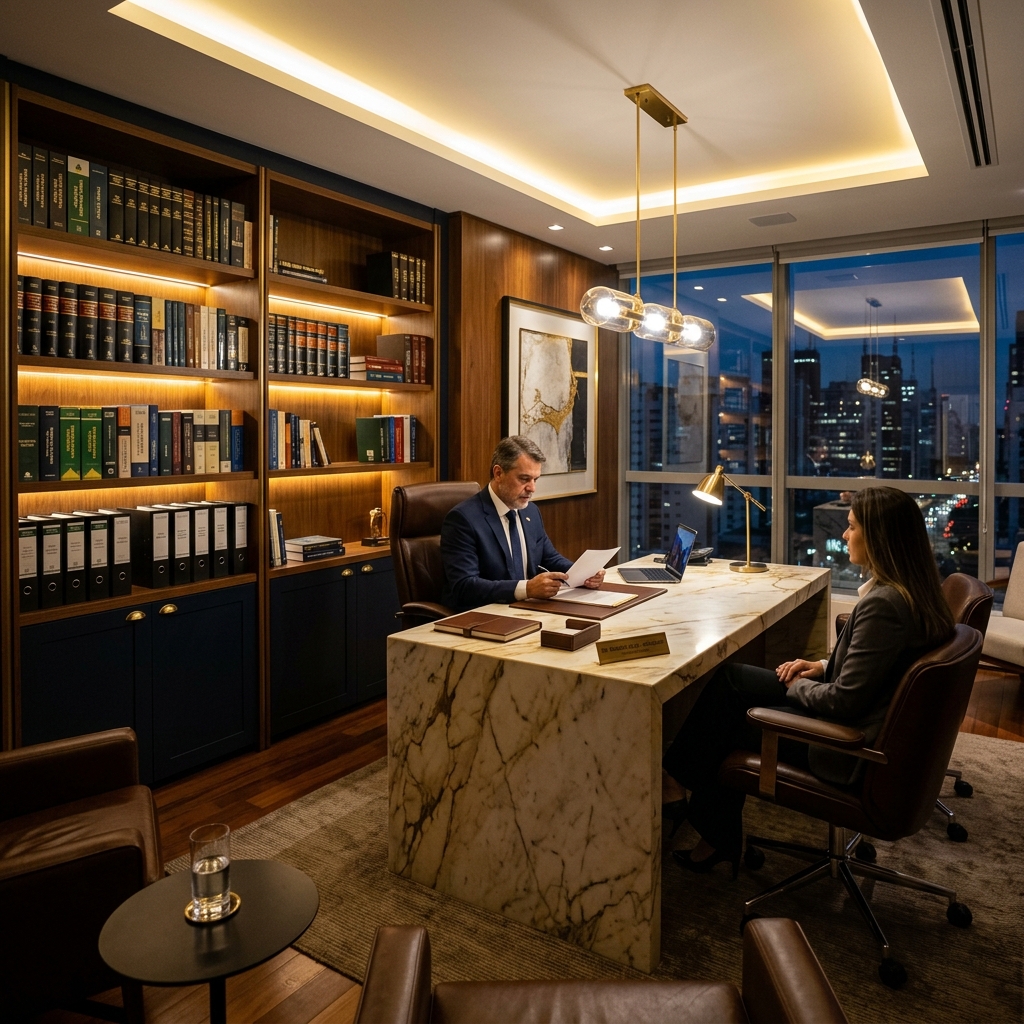 Interior do escritório Rodrigues & Associados